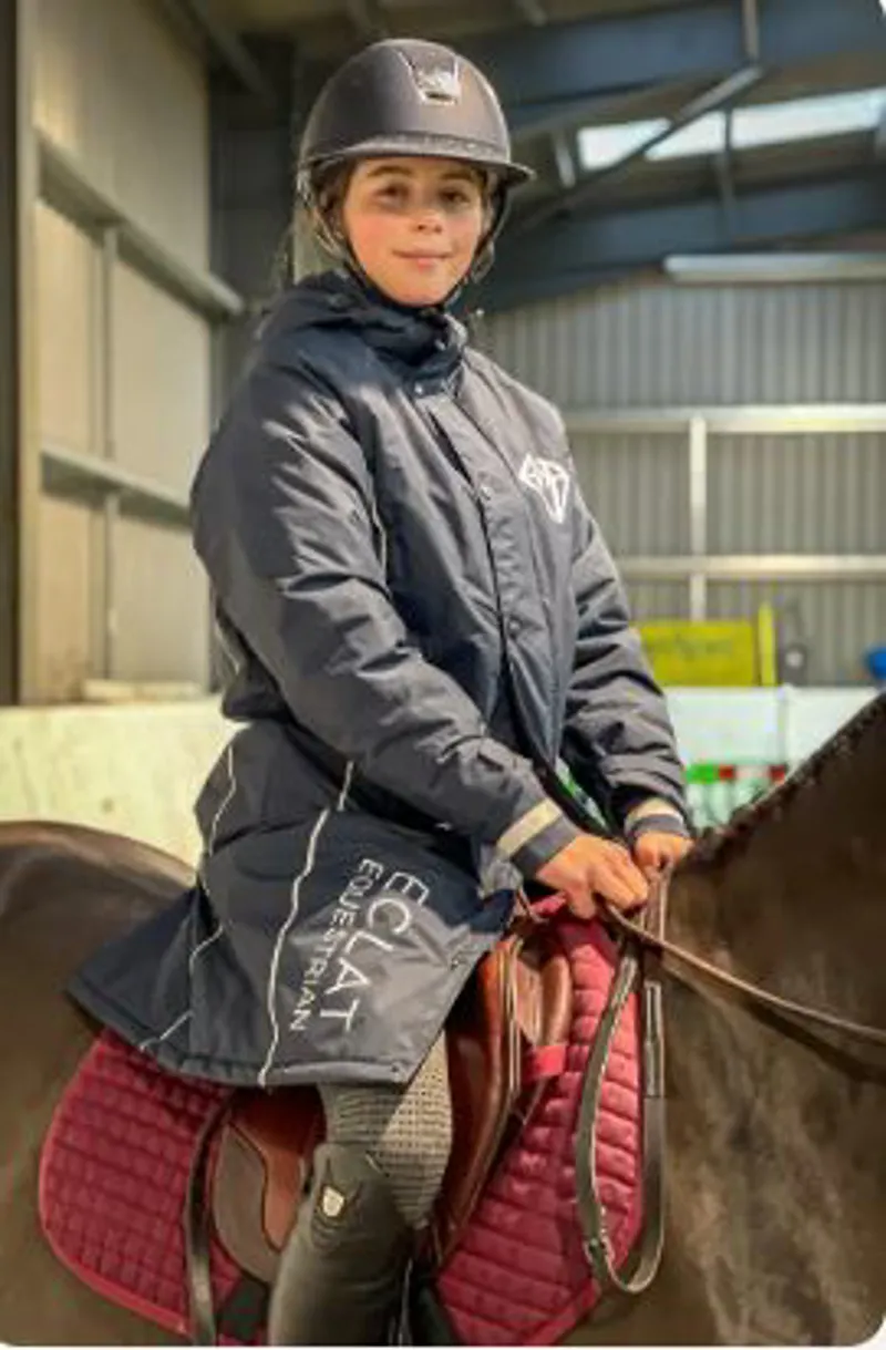 Eclat Equestrian Young Rider Warmup Jacket - Navy